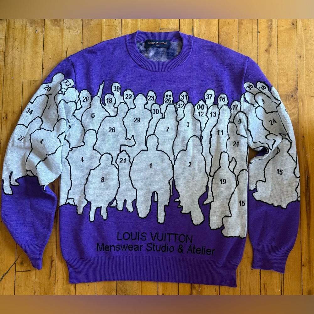 Louis Vuitton Studio Jacquard Crewneck Sweater - Size XL - Picture 2 of 14